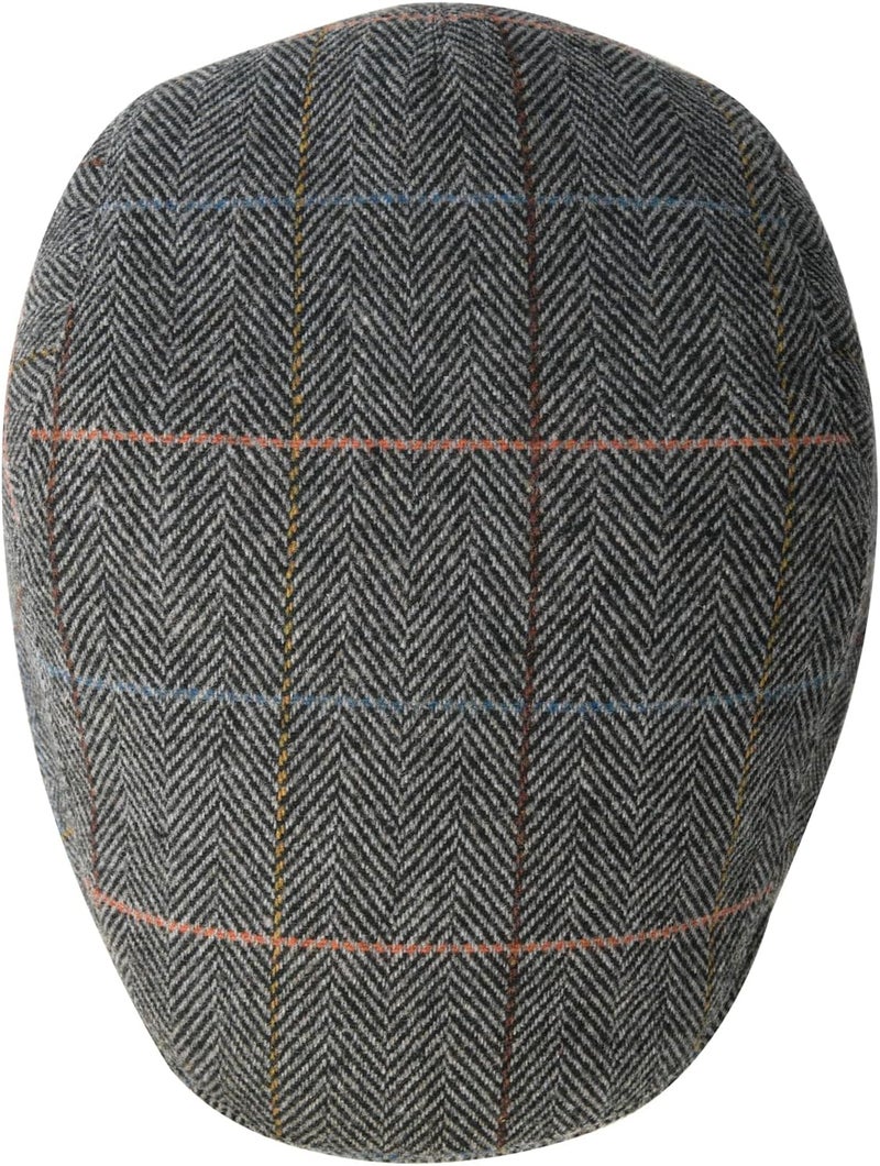 FEINION Men Wool Blend Flat Cap Tweed Newsboy Ivy Hat - Image 4
